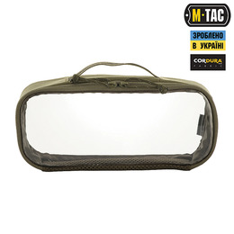 M-Tac органайзер утилітарний прозорий Elite Medium (26х11 см) Ranger Green
