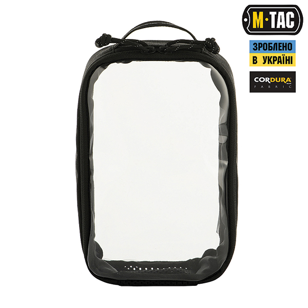 M-Tac органайзер утилітарний прозорий Elite Small (22х14 см) Black. Фото 2