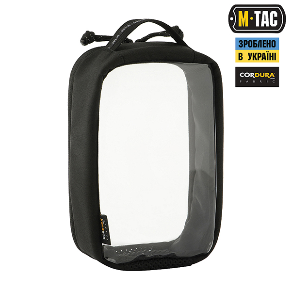M-Tac органайзер утилітарний прозорий Elite Small (22х14 см) Black. Фото 3