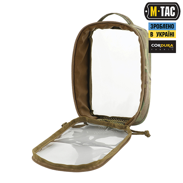 M-Tac органайзер утилітарний прозорий Elite Small (22х14 см) Multicam. Фото 5