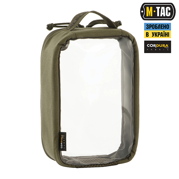 M-Tac органайзер утилітарний прозорий Elite Small (22х14 см) Ranger Green. Фото 3