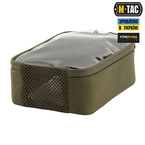 M-Tac органайзер утилітарний прозорий Elite Small (22х14 см) Ranger Green. Фото 4