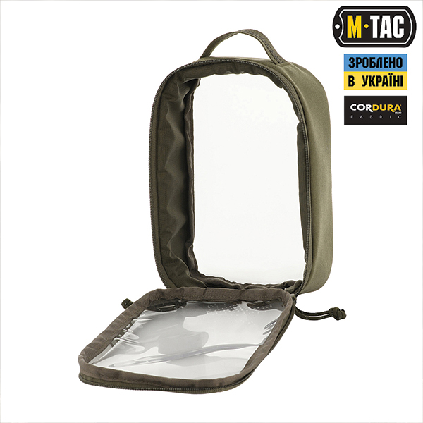 M-Tac органайзер утилітарний прозорий Elite Small (22х14 см) Ranger Green. Фото 5