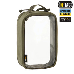 M-Tac органайзер утилітарний прозорий Elite Small (22х14 см) Ranger Green. Фото 3