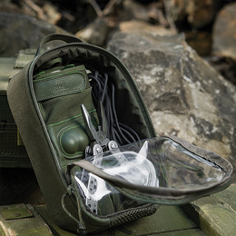 M-Tac органайзер утилітарний прозорий Elite Small (22х14 см) Ranger Green. Фото 6