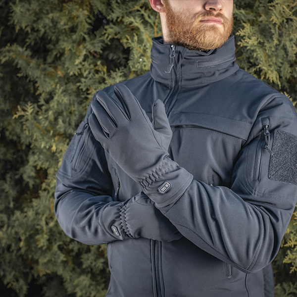 M-Tac рукавички демісезонні Soft Shell Dark Navy Blue. Фото 12