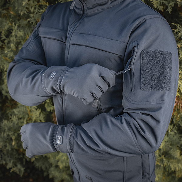 M-Tac рукавички демісезонні Soft Shell Dark Navy Blue. Фото 13