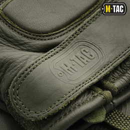 M-Tac рукавички безпалі шкіряні Assault Tactical Mk.1 Olive. Фото 4