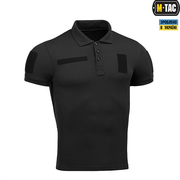 M-Tac поло тактичне Polyester Black. Фото 3