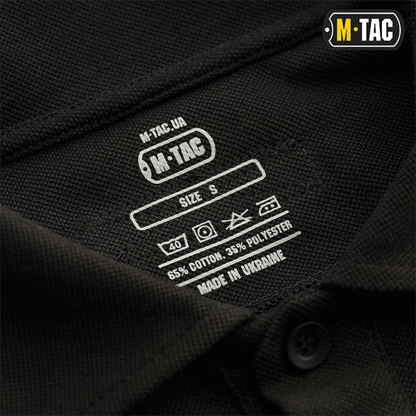 M-Tac поло тактичне довгий рукав 65/35 Black. Фото 11