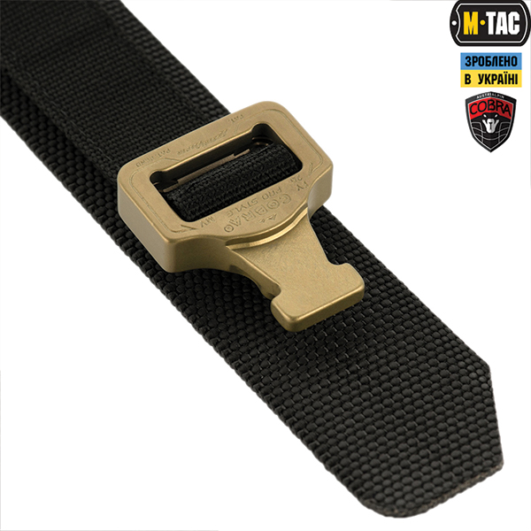 M-Tac ремінь Cobra Buckle Tactical Belt Black. Фото 4