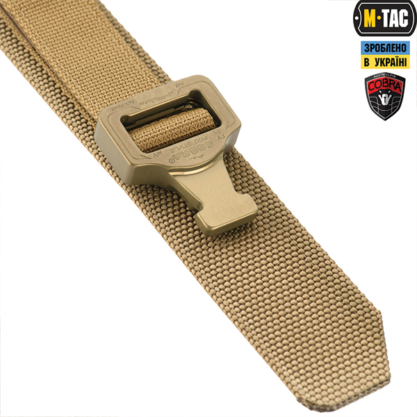M-Tac ремінь Cobra Buckle Tactical Belt Coyote. Фото 4