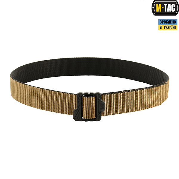 M-Tac ремінь Double Sided Lite Tactical Belt Hex Coyote/Black. Фото 2