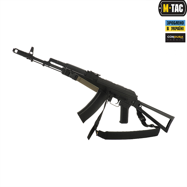 M-Tac ремінь для зброї двоточковий Black
