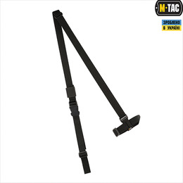 M-Tac ремінь збройовий трьохточковий Black