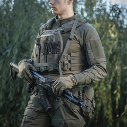 M-Tac ремінь збройовий трьохточковий Ranger Green. Фото 12