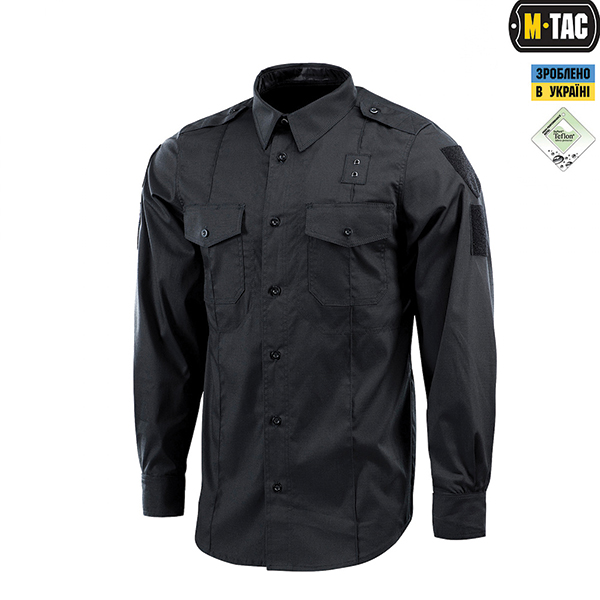 M-Tac сорочка Police Lightweight Flex ріп-стоп Black
