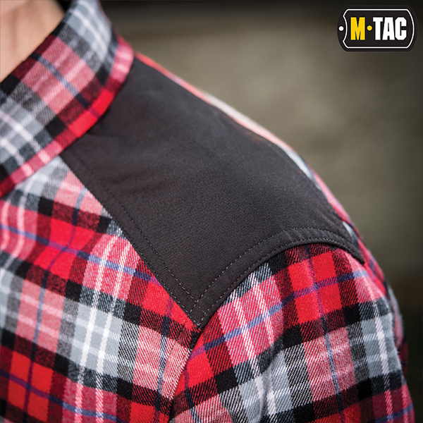 M-Tac сорочка Redneck Cotton Shirt Red. Фото 13