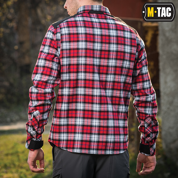 M-Tac сорочка Redneck Cotton Shirt Red. Фото 15