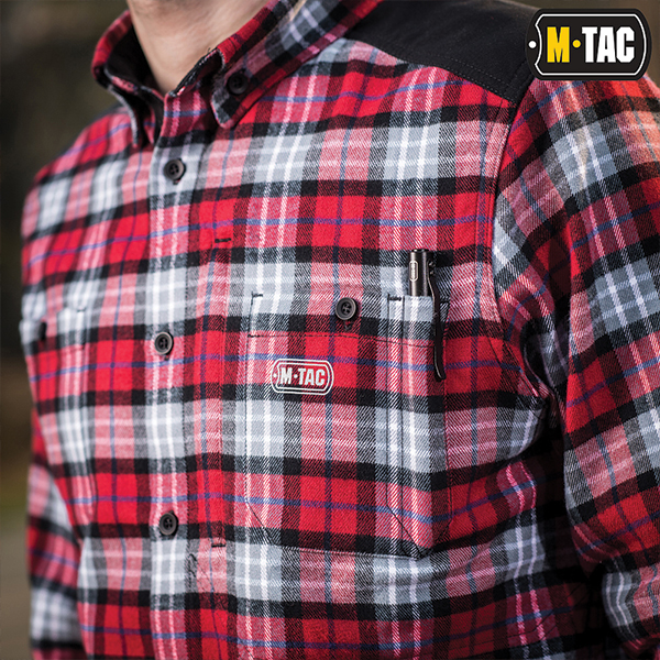 M-Tac сорочка Redneck Cotton Shirt Red. Фото 4