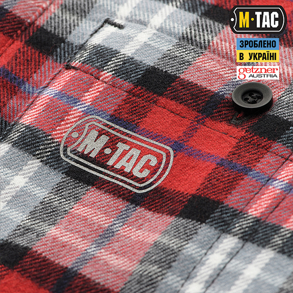 M-Tac сорочка Redneck Cotton Shirt Red. Фото 6