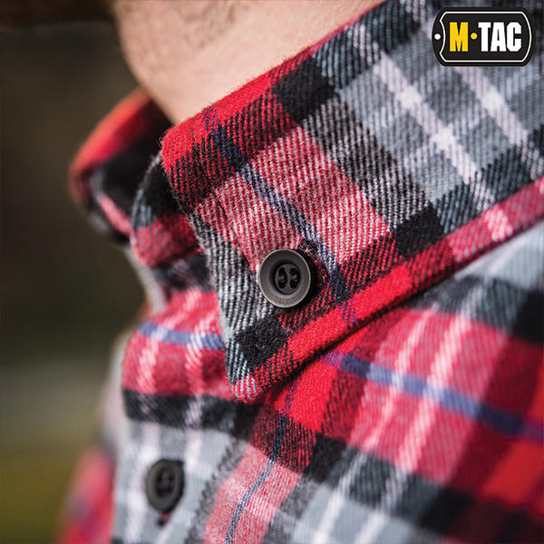 M-Tac сорочка Redneck Cotton Shirt Red. Фото 8