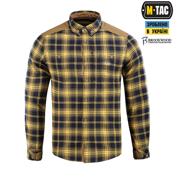 M-Tac сорочка Redneck Shirt Navy Blue/Yellow. Фото 2