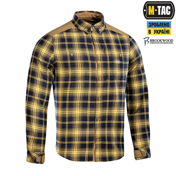 M-Tac сорочка Redneck Shirt Navy Blue/Yellow. Фото 3