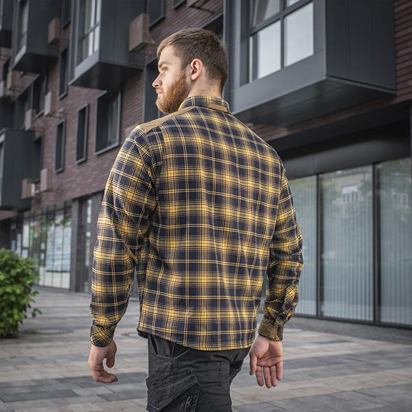 M-Tac сорочка Redneck Shirt Navy Blue/Yellow. Фото 8