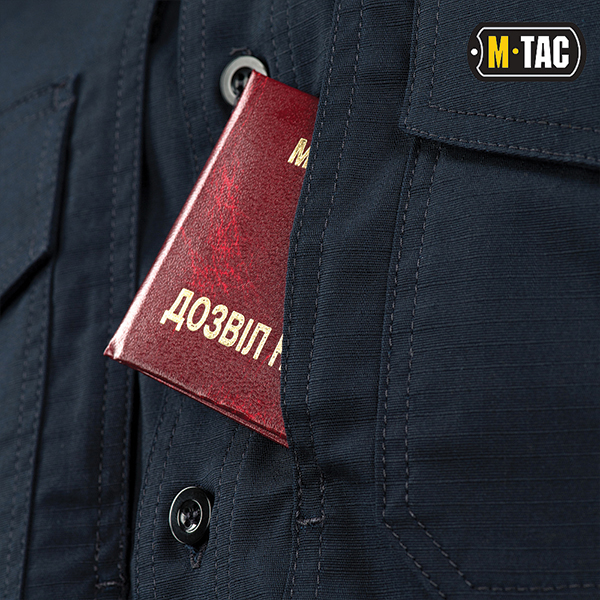 M-Tac сорочка з коротким рукавом Police Flex ріп-стоп Dark Navy Blue. Фото 5