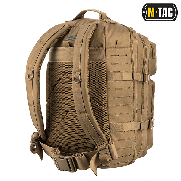 M-Tac рюкзак Large Assault Pack Laser Cut Tan. Фото 3