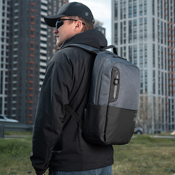 M-Tac рюкзак Urban Line Laptop Pack Dark Grey. Фото 4
