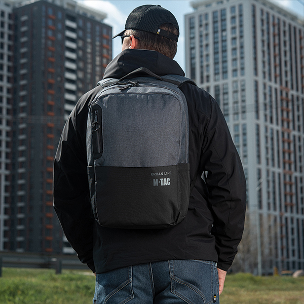 M-Tac рюкзак Urban Line Laptop Pack Dark Grey. Фото 5