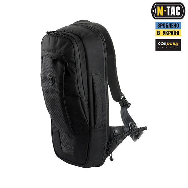 M-Tac рюкзак однолямковий Agent Elite Hex Black