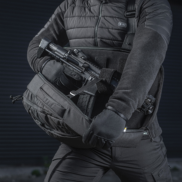 M-Tac рюкзак однолямковий Agent Elite Hex Black. Фото 12