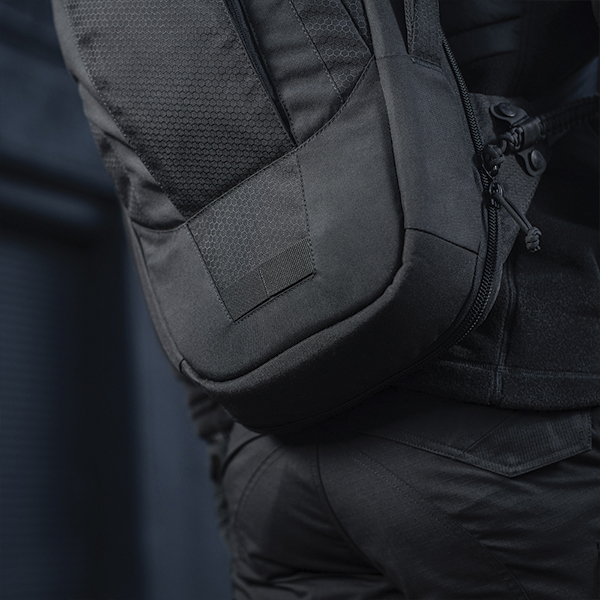 M-Tac рюкзак однолямковий Agent Elite Hex Black. Фото 14