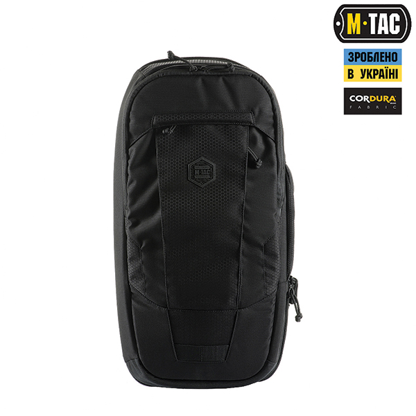 M-Tac рюкзак однолямковий Agent Elite Hex Black. Фото 2
