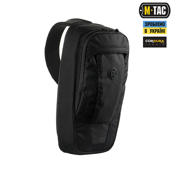 M-Tac рюкзак однолямковий Agent Elite Hex Black. Фото 3