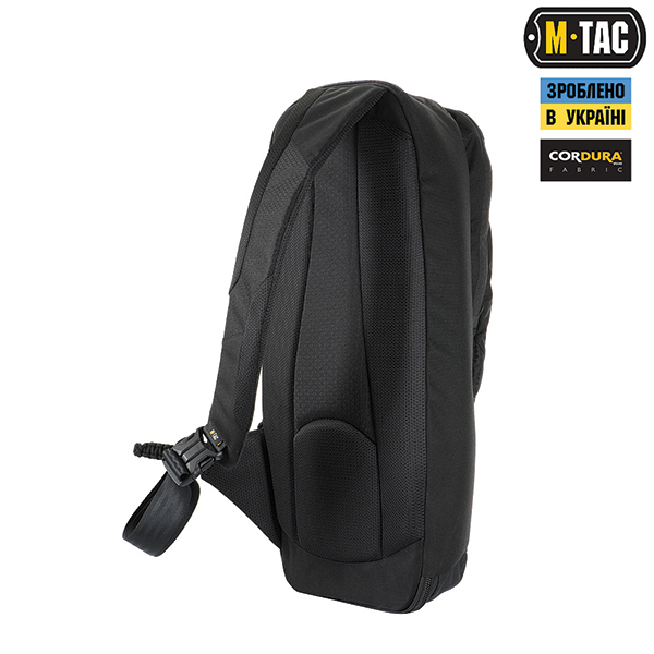 M-Tac рюкзак однолямковий Agent Elite Hex Black. Фото 4