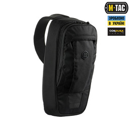 M-Tac рюкзак однолямковий Agent Elite Hex Black. Фото 3
