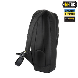 M-Tac рюкзак однолямковий Agent Elite Hex Black. Фото 4