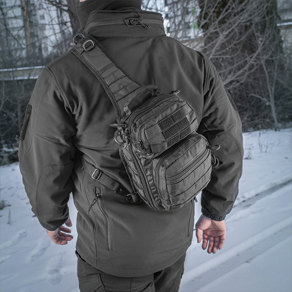 M-Tac сумка Urban Line City Hunter Hexagon Bag Black. Фото 4