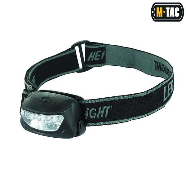 M-Tac ліхтар налобний 4+1 LED Black