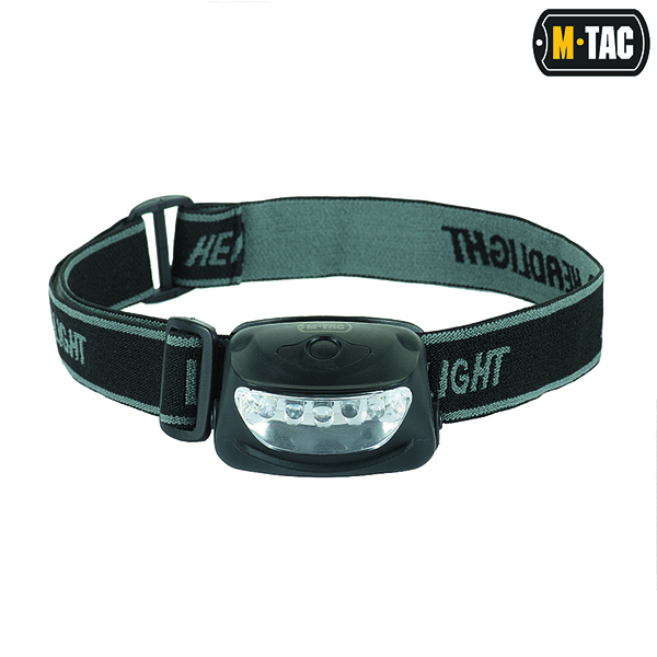 M-Tac ліхтар налобний 4+1 LED Black. Фото 3