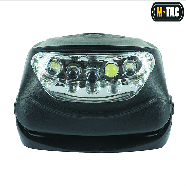 M-Tac ліхтар налобний 4+1 LED Black. Фото 6