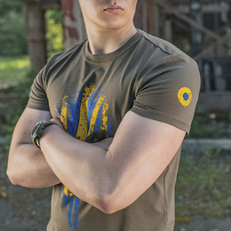 M-Tac футболка Месник Olive/Yellow/Blue. Фото 9