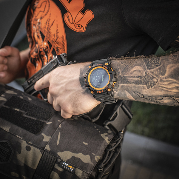 M-Tac годинник тактичний Adventure Black/Orange. Фото 13