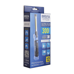 Інспекційний ліхтар Brevia 3W COB+1W LED 300 Lm 2000 mAh micro USB. Фото 3