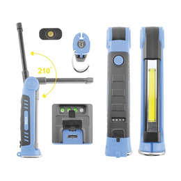Інспекційний ліхтар Brevia 3W COB+1W LED 300 Lm 2000 mAh micro USB. Фото 4
