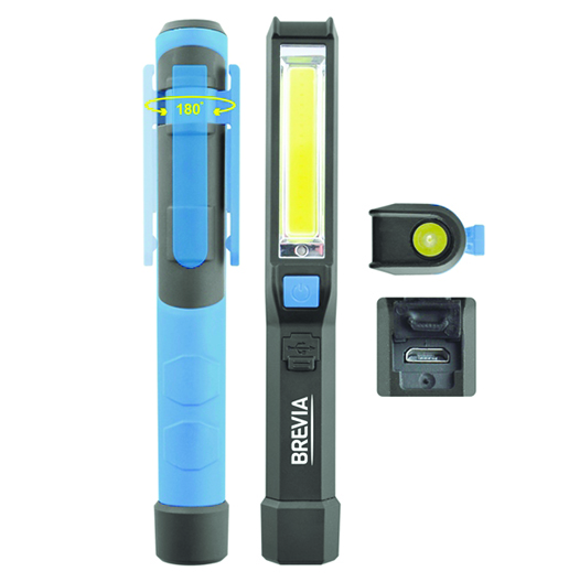 LED pen Light 2W COB+1W 150 Lm 900mAh micro USB. Фото 3